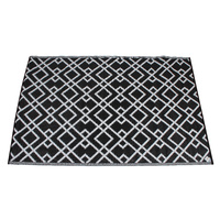 Rectangular Outdoor Reversible Mat Weatherproof Chain Design 120 x 180cm