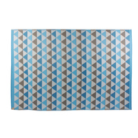 Outdoor Mat Weatherproof Tri 120 x 180cm Blue