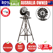 Garden Windmill 160Cm Metal Ornaments Outdoor Decor Wind Mill