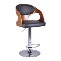 Luxury Style Guilia Wooden Bar Stool PU Leather 
