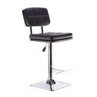 Set of 2 Black Link Bar Stools with Gas Lift 