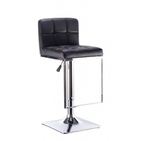 Set of 2 Black Quill Bar Stools with Gas Lift 