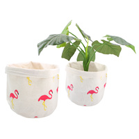 Flamingo Medium Storage Basket 25 x 25cm