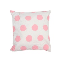 Pink Polka Dot Cushion 45 x 45cm