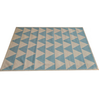 Woven Bold Triangle Rug Sky 150 x 240cm