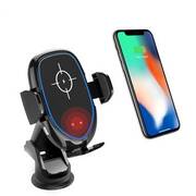 Automatic Clamping Qi Charging Suction Mount A Desktop Mount And An Air Vent Mount Phone Holder