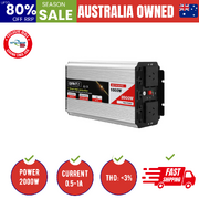 Power Inverter 1000W Or 2000W Pure Sine Wave 12V-240V Camping Boat Caravan