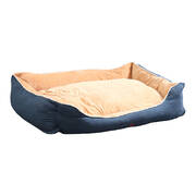 Deluxe Soft Pet Bed Mattress with Removable Cover Size Medium in Blue Colour