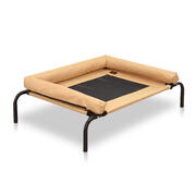 Extra Large Tan Heavy Duty Pet Bed Bolster Trampoline