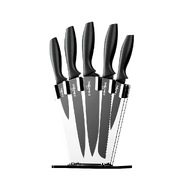 7PCS Kitchen Knife Set Stainless Steel Non-stick with Sharpener