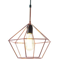 Copper Diametermond Cage Lamp E27 Screw 28 x 25cm