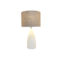 Luminite Concrete Convex Lamp 28 x 57.5cm Stone Colour