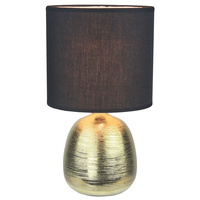 Luminite Metallic Table Lamp Ansel Gold D 22 x H 40cm