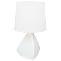 Luminite Geo Matte Table Lamp Aaron White D 21 x H 36.5cm