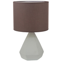 Luminite Concrete Table Lamp Aido Chocolate D 24 x H 40cm