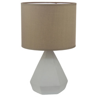 Luminite Concrete Table Lamp Aido Taupe D 24 x H 40cm