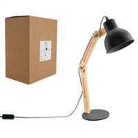 Luminite Table Lamp Ella Black 37 x 15 x 45cm