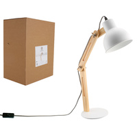 Luminite Table Lamp Ella White 37 x 15 x 45cm