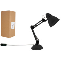 Luminite Industrial Table Lamp Black 31.5 x 16.5 x 54cm