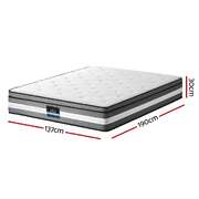 Luxurious 30cm Gel Foam Pocket Spring Mattress Double Size - Stylish
