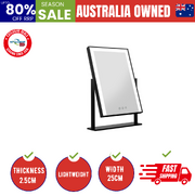 Makeup Mirror 25X30Cm With Led Light Lighted Standing Mirrors Black