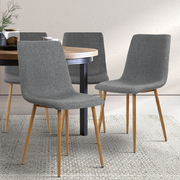 4X Collins Dining Chairs - Dark Grey