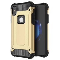 Rugged Armour iPhone 7 Case Dual Design Slim TPU PC Combination Cover Gold