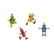 Wooden Flexi Robot Set Of 4