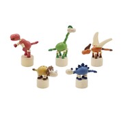 Wooden Dancing Dinosaur Set Of 5