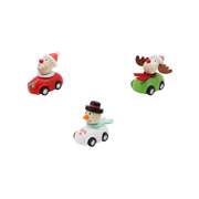 Christmas Pull Back Car Set Of 3Pcs