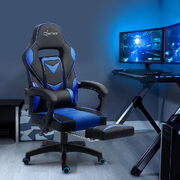 Office Chair Computer Desk Gaming Chair Study Home Work Recliner Black Blue