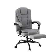 Office Chair Executive Fabric Seat Racing Computer Desk Chairs Footrest