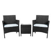 Outdoor Furniture Setting Patio Black