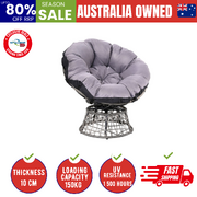 Outdoor Chairs Outdoor Furniture Papasan Chair Wicker Patio Garden Grey