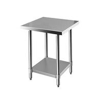 Commercial 430 Stainless Steel Kitchen Work Bench L 61 x W 61 x H 89cm