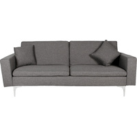 Sweda Linen Look 3 Seater Sofa Bed Lounge Grey