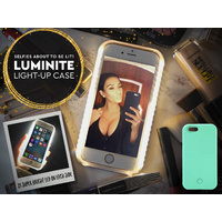 Luminite LED Light Up Selfie Case Teal iPhone 6/6s