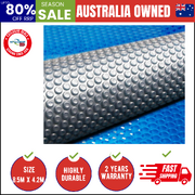 Pool Cover 500 Micron 8.5x4.2m Swimming Pool Solar Blanket Blue Silver