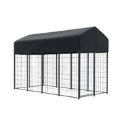 Heavy-Duty Extra Large Dog Kennel - Outdoor Metal Playpen