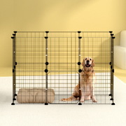 Pet Dog Playpen Enclosure Cage 20 Panel Puppy Fence Play Pen Foldable Metal