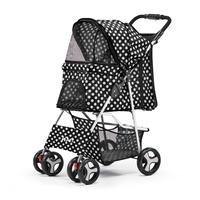 i.Pet Pet Stroller Dog Cage Foldable Pram Spot 4 Wheels