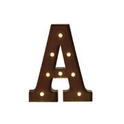 LED Metal Letter Lights Free Standing Hanging Marquee Event Party Decor Letter A