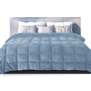 Quilt Doona Comforter Blanket Blue Queen