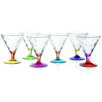 Set of 6 Riflesi Bi-colour Calici Ice Cream Bowls H 13.3cm