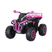 Kids Ride On Car ATV Quad Motorbike Storage Rack Electric Toys 12V Pink