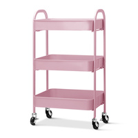 3 Tier Kitchen Trolley Stroage Cart Portable Rolling Rack Shelf Organiser