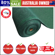 70% Shade Cloth 3.66X20M Shadecloth Sail Heavy Duty Green