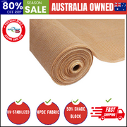 50% Shade Cloth 3.66X30M Shadecloth Sail Heavy Duty Beige