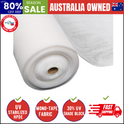 30% Shade Cloth 3.66X30M Shadecloth Wide Heavy Duty White