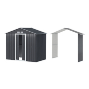 Garden Shed Outdoor Storage 2.15X1.74M Tool Workshop House W/Extension Kit